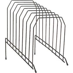 OfficeMax File Rack 8 Slot Black
