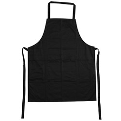 Filta Commercial Bib Apron With Pocket Black