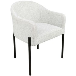 Maddy Visitor Chair Blazer Fabric/Silverdale/Black
