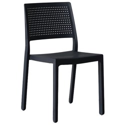 Emi Stackable Chair Charcoal