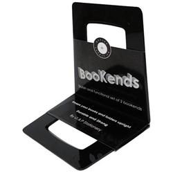 Office Supply Co. Plastic Bookends, Set of 2