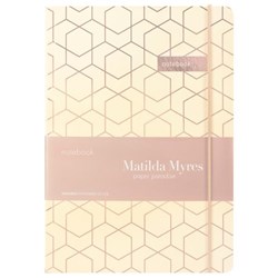 Matilda Myres A5 Notebook Rose Gold Foil Ivory