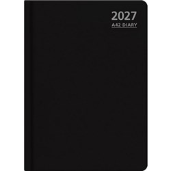 OfficeMax A42 1 Hour Appointment Diary A4 2 Days To A Page 2027 Black
