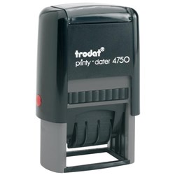 Trodat 4750/L9 Dater Stamp Faxed & Date 4mm