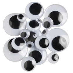 Craft Workshop Moving Eyes Assorted Sizes, Pack of 100