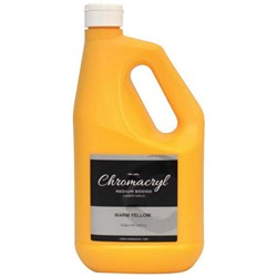 Chromacryl Student Acrylic Paint 2L Warm Yellow