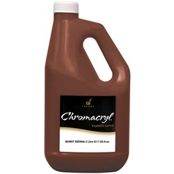 Chromacryl Student Acrylic Paint 2L Burnt Sienna