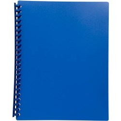 FM A4 Refillable Display Book 40 Pocket Blue