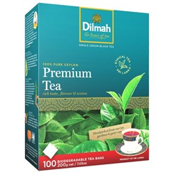 Dilmah Premium Tagless Tea Bags, Box of 100