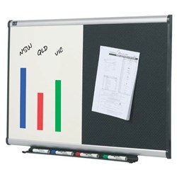 Prestige Combination Whiteboard 900 x 600mm