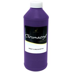 Chromacryl Student Acrylic Paint 1L Violet