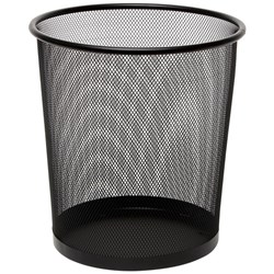 OfficeMax Mesh Rubbish Bin Round 19L 295mm Black