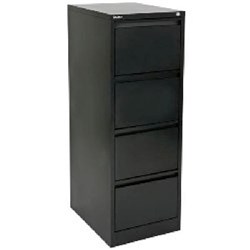 Proceed Commercial Filing Cabinet 4 Drawer Black
