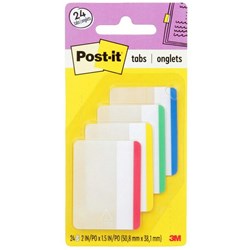 Post-it® Index Tabs 686F-1 Assorted Colours 24 Tabs