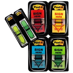 Post-it® Flags 680 9SH4VA Sign Here 200 Flags 48 Mini Arrows