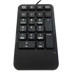 ACC Numeric Wired Keypad With Palm Rest Black