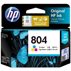 HP 804 Tri Colour Ink Cartridge T6N09AA