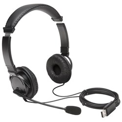 Kensington Hi-Fi USB-A Wired Headphones with Mic