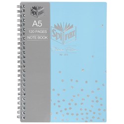 Spirax A5 Platinum Spiral Notebook Assorted Colours 120 Pages