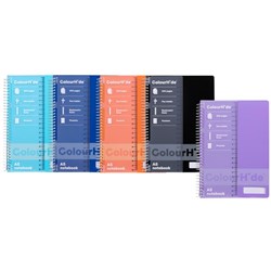 Colourhide A5 Spiral Notebook Assorted Colours 200 Pages