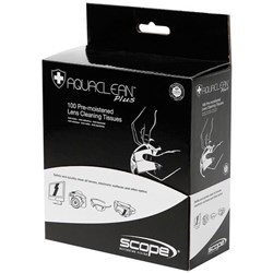 Scope Aquaclean Plus Glasses Lens Cleaning Tissues, Pack of 100