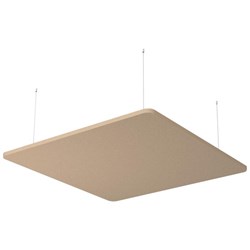 Boyd Visuals Floating Acoustic Ceiling Panel Square 1200x1200mm Dark Camel
