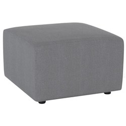 Conexion Cube Ottoman Granite Grey
