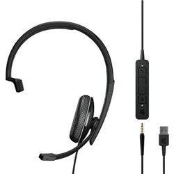 EPOS Adapt 135T USB II MS Wired Monaural Headset with 3.5mm Jack