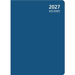 OfficeMax A43 1 Hour Appointment Diary A4 Week To View 2027 Blue