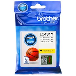 Brother LC431Y Yellow Ink Cartridge
