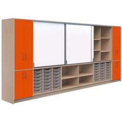 Ako Classroom Hub C1 4800x500x2000mm Energise Nat/Refined Oak