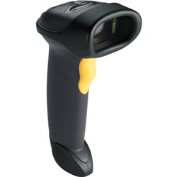 Zebra LS2208 Handheld USB Linear Image Wired Barcode Scanner With Stand Black