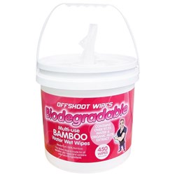 Offshoot Water Wet Wipes, Bucket of 450