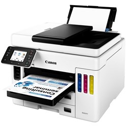 Canon Maxify GX7060 A4 Colour Megatank 4 In 1 Inkjet Printer White