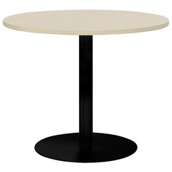 Polo Meeting Table Round 900mm Nordic Maple/Black