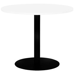 Polo Meeting Table Round 900mm White/Black
