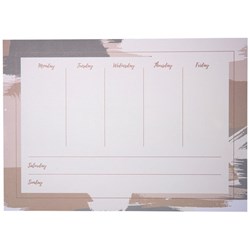 OfficeMax A4 Desk Pad Week To View Undated Terrazzo