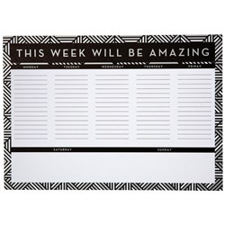 OfficeMax A4 Desk Pad Week To View Undated Monochrome