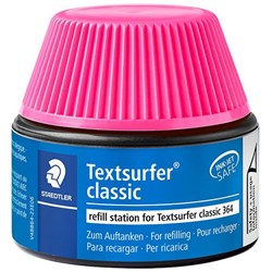 Staedtler Textsurfer Classic 488 64 Pink Highlighter Ink Refill Station 30ml