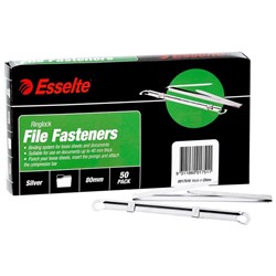 Esselte 2-Piece File Fasteners Ringlock 80mm, Box of 50