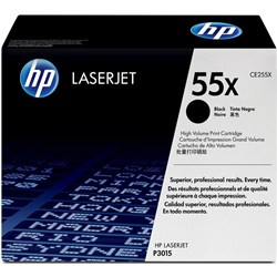HP 55X Black Laser Toner Cartridge High Yield CE255X