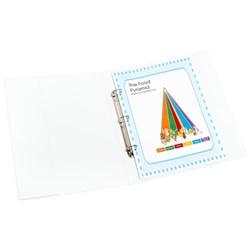 Marbig Overlay Ringbinder Portrait A3 3 Ring 38mm White