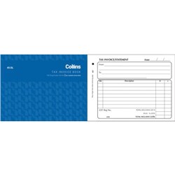 Collins 45DL Tax Invoice Book NCR Duplicate Set of 100