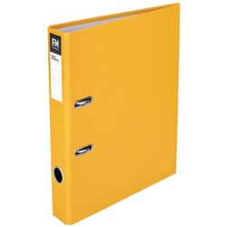 FM Radofile Mini Lever Arch File Foolscap Yellow