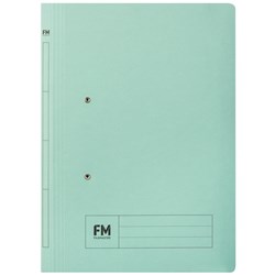 FM Jay-V-Dex Manilla File With Clips Foolscap Blue