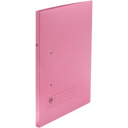 FM Jay-V-Dex Manilla File With Clips Foolscap Pink