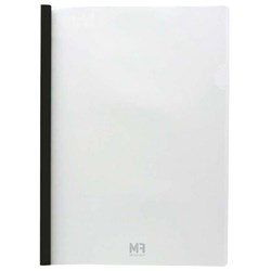 FM Colby Clear Report Cover Binder A4 Black