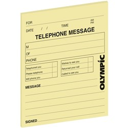 Olympic Telephone Message Pad 50 Sheets