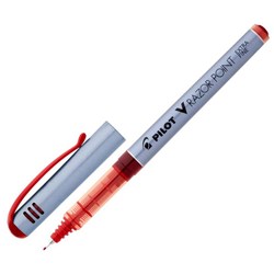Pilot V Razor Point Red Pen 0.8mm Extra Fine Tip