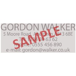 Colop L30 Trodat 4912 Custom Rubber Die Only 47x18mm Stamp NOT Included